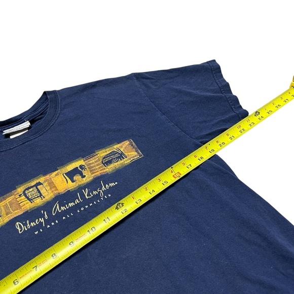 VTG Walt Disney World Animal Kingdom Tee Shirt Blue We Are All Connected Size M - Picture 4 of 5